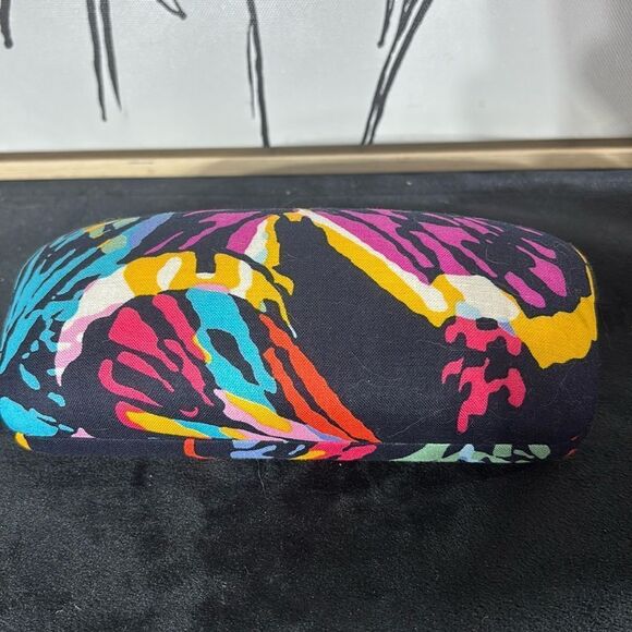 Vera Bradley butterfly flutter glasses case with lenses colorful funky fun - Picture 2 of 5